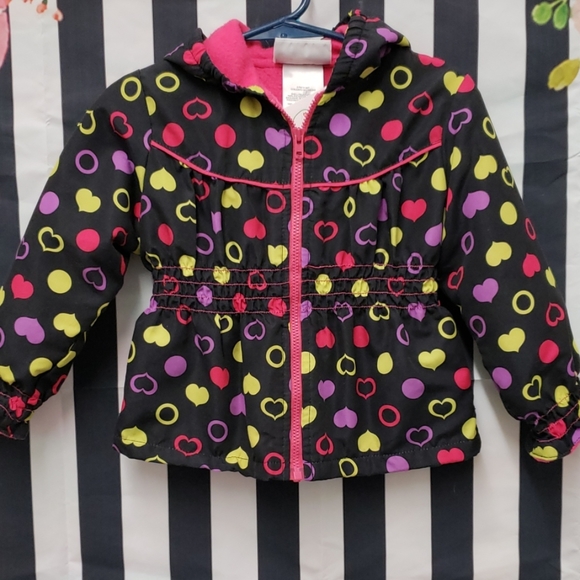 EUC black pink coat 24 month sugar cookies - Picture 2 of 7